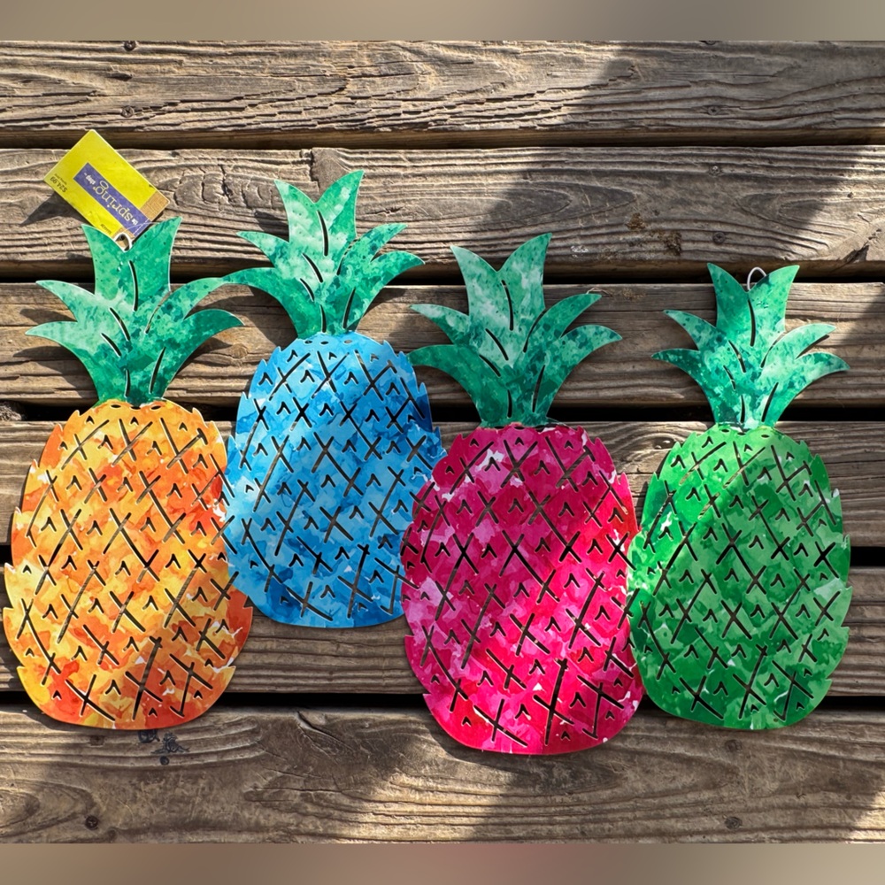 Colorful Pineapple Wall Decor